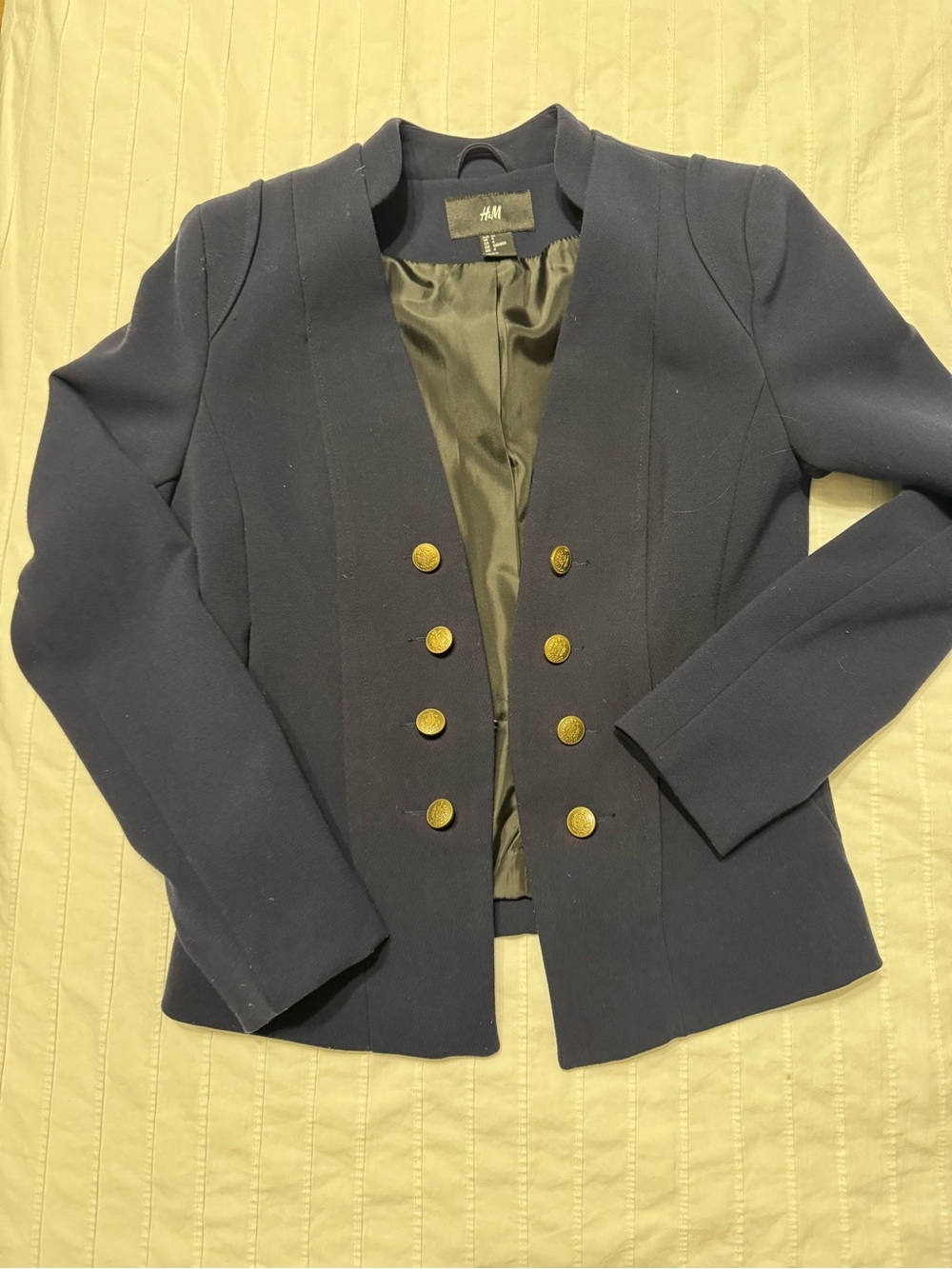 H&M Navy Blazer with Gold Buttons